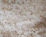 A picture of step 2 of Orange coconut burfi.