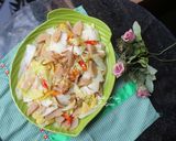 Foto langkah ke 4 dari resep Tumis Sawi Putih Bakso.