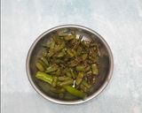 A picture of step 4 of Cluster Bean Thecha.