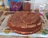 Foto del paso 7 de la receta: Torta deleite con triple rellenos decorada con ganache de chocolate blanco y frambuesas