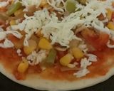 कॉर्न वेज पिज़्ज़ा (corn veg pizza recipe in hindi) रेसिपी चरण 6 फोटो