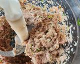 Hình bước làm 2 của món Củ sen nhồi thịt hấp