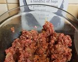 A picture of step 2 of Homemade Beef Burgers 🍔.