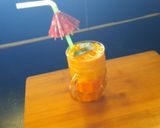 A picture of step 4 of Mango Dalgona Lassi.
