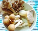 A picture of step 1 of Toasted Mushrooms with Edamame Zunda Sauce.