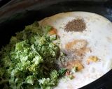 A picture of step 1 of Fiesta Nacho Cheesy Broccoli Soup.