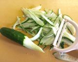 A picture of step 2 of Sliced Cucumber Sandwich.