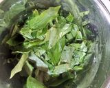 A picture of step 3 of Ewedu(Jute Leaves) with Blender.