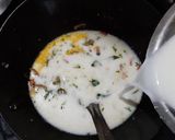 A picture of step 5 of Majjige saru / buttermilk sambar.