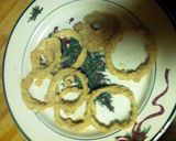 A picture of step 4 of Crispy Onion Rings.