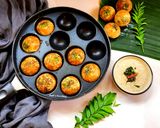 A picture of step 3 of Urad daal Appe.