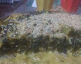 Foto del paso 11 de la receta: Tarta de acelga y hojas de brócoli a la mostaza con base de papa