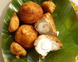 A picture of step 7 of Yam balls.