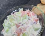 Friss zöldségsaláta joghurt öntettel recept fázis 3 fotója