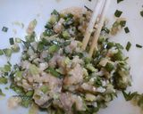 A picture of step 2 of Teriyaki Chicken Meatballs with Garlic Chives.