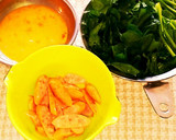 A picture of step 1 of Spinach, Sausage, and Egg Stir-Fry with Butter Soy Sauce.