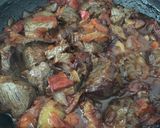 A picture of step 4 of Goulash / guiso.