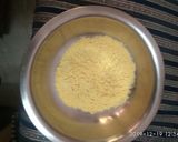 A picture of step 1 of Makki ki roti.
