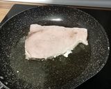 Foto del paso 6 de la receta: Emperador con salsa de setas y jamón
