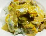 A picture of step 8 of Easy Chicken and Egg Rice Bowl with Noodle Soup Base.