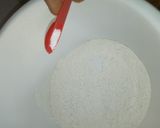 A picture of step 1 of French petit bread rolls.