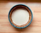 A picture of step 5 of Vegan Coffee, Chocolate, and Vanilla Panna Cotta Cake.