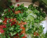 A picture of step 2 of Bread uttapam.