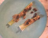 A picture of step 4 of Ants on a Log.