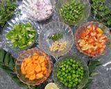 A picture of step 1 of Upma.