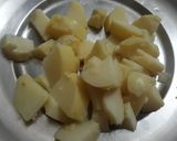 A picture of step 2 of Dahi Aloo Raita.