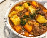 A picture of step 5 of Beef Stew with Vegetables 🍲.