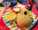 A picture of step 12 of Chicken buffalo burger meal.