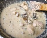 A picture of step 4 of Whaite chicken qorma.