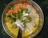 A picture of step 2 of Vegetables omelette.