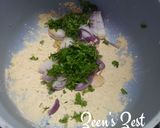 A picture of step 2 of Bottle Gourd Leaf Fritters.