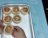 A picture of step 7 of Cinnamon rolls with nutella frosting.