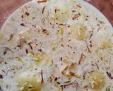 A picture of step 6 of Laziza Ras Malai.