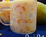 A picture of step 5 of Alphonso Mango Bango with Nata de Coco.