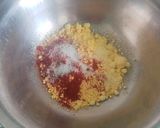 A picture of step 5 of Tiranga bread pakora.