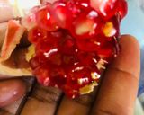 A picture of step 1 of Strawberry Pomegranate Smoothie.