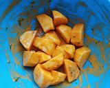 A picture of step 2 of Vyazi Karai (Fry Potato Mombasa Style).