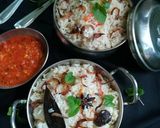 A picture of step 7 of Onion mint pulao.