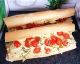 Une image de l'étape 4 de Sandwich poulet curry crudités.
