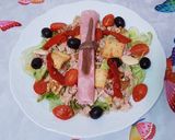 Foto del paso 1 de la receta Ensalada con pergamino de jamón dulce 😄