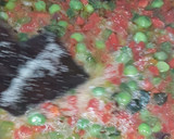 A picture of step 4 of Rava Upma.