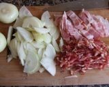Foto del paso 3 de la receta Quiché de jamón ibérico y bacon con queso mozzarella