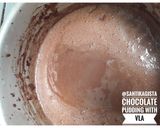 Foto langkah ke 5 dari resep Chocolate Pudding With Vla.