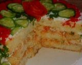 A picture of step 5 of Cold chicken bread cake #Ramadankitayari.