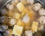 Foto langkah ke 3 dari resep Sup Ayam giling dan Tahu.