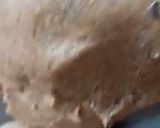 A picture of step 1 of Barley flour baati.